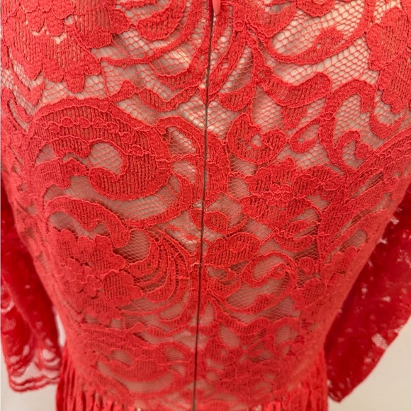 Coral Lace Dress 12P - Picture 6 of 6